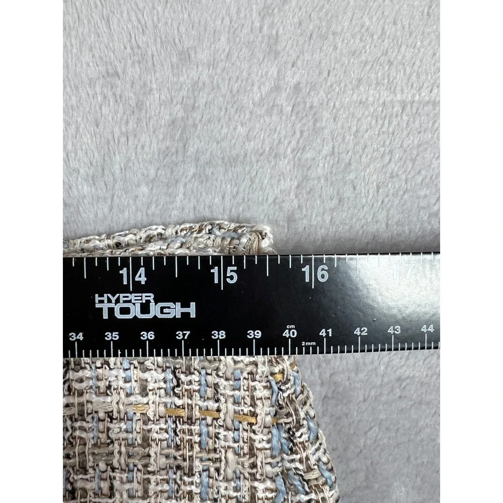Zara Women Multi Color Tweed Skort Mini Skirt Shorts Size Large New